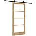Porta scorrevole  con set di hardware 'ORKDAL'in legno massello e vetro, Porta interna  con vetro 'ORKDAL'93x211x4 cm in legno massello di pino - Foto miniatura 1