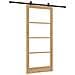 Porta scorrevole  con set di hardware 'ORKDAL'in legno massello e vetro, Porta interna  con vetro 'ORKDAL'93x211x4 cm in legno massello di pino - Foto miniatura 6
