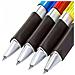 Set Di 4 Penne A Sfera Con Grip Confortevole In Gomma, Multicolore - Foto miniatura 3