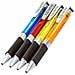 Set Di 4 Penne A Sfera Con Grip Confortevole In Gomma, Multicolore - Foto miniatura 1