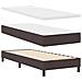 Letto box spring con materasso Marrone scuro 80 x 200 cm - Foto miniatura 1