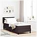 Letto box spring con materasso Marrone scuro 80 x 200 cm - Foto miniatura 2