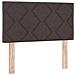 Letto box spring con materasso Marrone scuro 80 x 200 cm - Foto miniatura 5