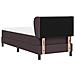 Letto box spring con materasso Marrone scuro 80 x 200 cm - Foto miniatura 9