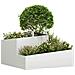 Vaso da giardino Bianco 80 x 80 x 50 cm - Foto miniatura 3