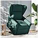 Poltrona Alzapersona Reclinabile Verde Scuro in Tessuto - Foto miniatura 2