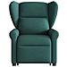 Poltrona Alzapersona Reclinabile Verde Scuro in Tessuto - Foto miniatura 4