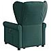 Poltrona Alzapersona Reclinabile Verde Scuro in Tessuto - Foto miniatura 6