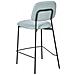 Set Di 2 Sedie Alte Duette Tessuto Azzurro - Foto miniatura 5