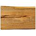 Piano per Tavolo 70x40x3,8cm Bordi Vivi in Legno Massello Mango - Foto miniatura 1
