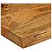 Piano per Tavolo 70x40x3,8cm Bordi Vivi in Legno Massello Mango - Foto miniatura 6