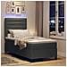 Letto a molle con materasso Grigio scuro 80 x 200 cm Tessuto - Foto miniatura 5
