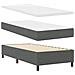 Letto a molle con materasso Grigio scuro 80 x 200 cm Tessuto - Foto miniatura 7