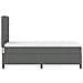 Letto a molle con materasso Grigio scuro 80 x 200 cm Tessuto - Foto miniatura 9