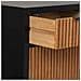 Credenza Con 2 Cassetti E 2 Ante In Legno E Metallo Nero 80x39,5x89 - Foto miniatura 6