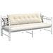 Cuscino per Schiena Beige 180 x 50 cm Tessuto in Microfibra - Foto miniatura 3