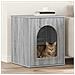 Casa per Gatti Grigio Sonoma 53 x 52 x 62 cm Legno multistrato - Foto miniatura 2