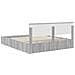 Struttura del letto con lo scaffale Grigio Sonoma 200 x 200 cm - Foto miniatura 9