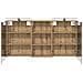 Set di Armadi da Bagno con lo scaffale 3 pcs 140 x 14,5 x 70 cm - Foto miniatura 7