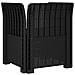 Poltrona a 1 Posto con Cuscino Aspetto Rattan PP Antracite - Foto miniatura 4