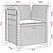 Poltrona a 1 Posto con Cuscino Aspetto Rattan PP Antracite - Foto miniatura 9