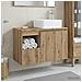Set di mobili per il bagno 2 pz Rovere Artigianale - Foto miniatura 4