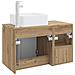 Set di mobili per il bagno 2 pz Rovere Artigianale - Foto miniatura 8