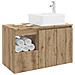 Set di mobili per il bagno 2 pz Rovere Artigianale - Foto miniatura 10