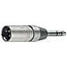 Adattatore Xlr Xlr 3p (m) - 6.35 Mm Maschio Argento - Foto miniatura 1