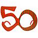 Occhiali Forma Di Numero 50 - Foto miniatura 2