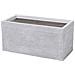 Vaso Rettangolare Bianco Da Esterno 50 X 23 X 24 Cm Myra - Foto miniatura 28