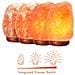 Lampada Di Sale Himalayano (5-7 Kg) Con Varialuce, Completamente Naturale E Realizzata A Mano Con Base In Legno - Foto miniatura 4