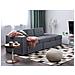Divano Letto Grigio Scuro Con Cassetti E Ottomano Contenitore Falster - Foto miniatura 20