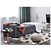 Divano Letto Grigio Scuro Con Cassetti E Ottomano Contenitore Falster - Foto miniatura 8