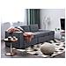 Divano Letto Grigio Scuro Con Cassetti E Ottomano Contenitore Falster - Foto miniatura 9