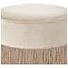 Pouf In Velluto Beige Virginia - Foto miniatura 11