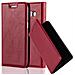 Custodia Compatibile Con Samsung Galaxy J1 2015 In Rosso Mela - Coperchio Protettiva Con Chiusura Magnetica, Funzione Stand E Tasca Per Le Carte - Foto miniatura 1