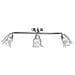 Lampadario Con Paralumi In Vetro Per 3 Lampadine E14 Tulipano - Foto miniatura 4