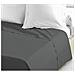 Lenzuolo Piano 100% Cotone 240x300 Cm Grigio Scuro - Foto miniatura 3