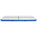 Tappetino Ginnastica Gonfiabile con Pompa 500x100x15cm PVC Blu - Foto miniatura 2