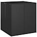 Contenitore Da Giardino In Rattan Pe 100x97,5x104 Cm Nero - Foto miniatura 1