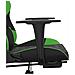 Sedia da Gaming Massaggio Poggiapiedi Nero e Verde Similpelle - Foto miniatura 4