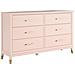 Westerleigh Comò Con 6 Cassetti In Mdf Rosa - Foto miniatura 2