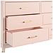 Westerleigh Comò Con 6 Cassetti In Mdf Rosa - Foto miniatura 4
