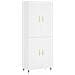 Credenza Bianca 69,5x34x180 Cm In Legno Multistrato - Foto miniatura 2