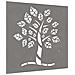 Decorazione Muro Da Giardino 55x55 Cm Albero In Acciaio Corten - Foto miniatura 3
