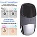 Spazzola Per La Pulizia Del Viso, Scrubber Elettrico Per Il Viso Impermeabile In Silicone Morbido 3 In 1, Spazzola Per Il Viso Vibrante Sonica Impermeabile Ipx7 Ricaricabile Tramite Usb Per Pulizia Profonda, Esfoliante Delicato E Massaggio - Grigio - Foto miniatura 4