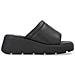 Black Casual Open Mules Ciabatte Pelle Scarpe Donna Nero Eu 37, W1551-00 - Foto miniatura 2