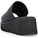 Black Casual Open Mules Ciabatte Pelle Scarpe Donna Nero Eu 37, W1551-00 - Foto miniatura 3
