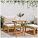 Tavolo Da Giardino Pieghevole 50x36x60 Cm Legno Massello Acacia - Foto miniatura 3